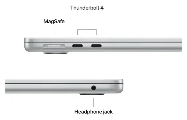 Apple MacBook Air 13" M5 — 1 TB, Silver, vista 3