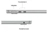 Ver vista 3 de Apple MacBook Air 13" M5 — 1 TB, Silver
