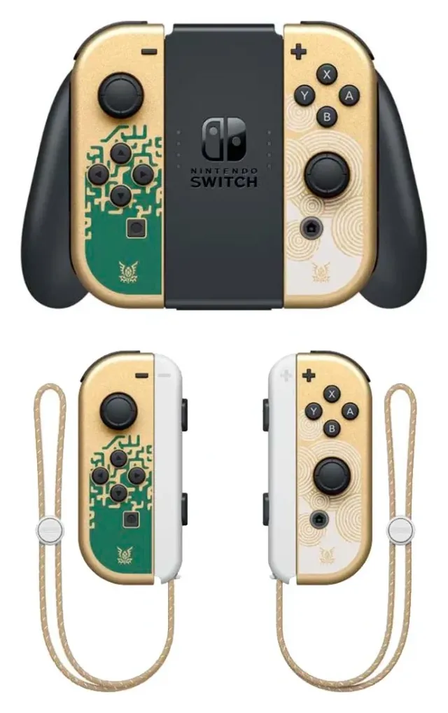 Nintendo Switch OLED 64 GB edición Zelda (HEG-S-KDAAA), vista 3
