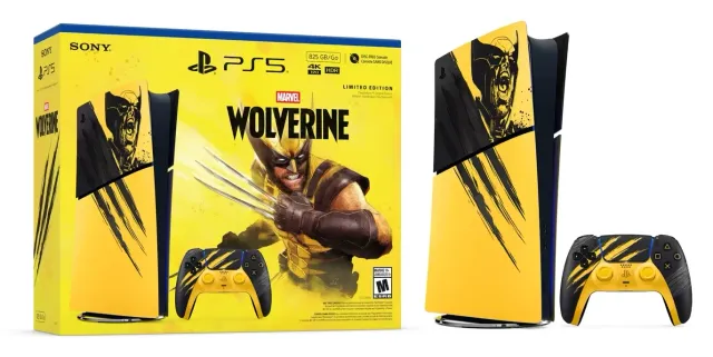 PlayStation 5 Slim 825 GB Digital — edición Marvel's Wolverine (CFI-2115B), vista 3