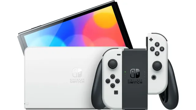 Nintendo Switch OLED 64 GB blanca (HEG-S-KAAAA), vista 3