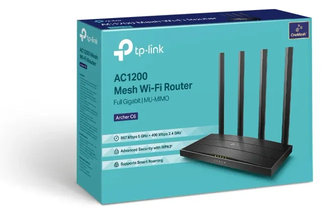 TP-Link Archer C6, vista 3