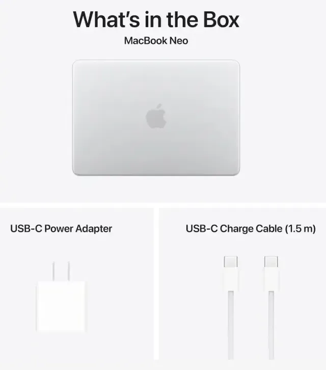 Apple MacBook Neo 13" — 512 GB, Silver, vista 3