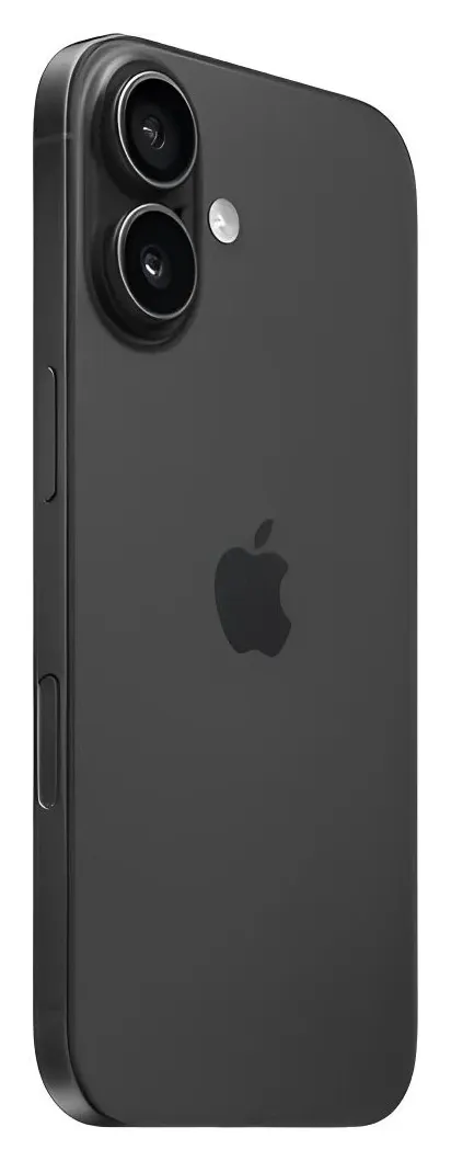 Apple iPhone 16 128 GB Black (Chip + eSIM · A3287), vista 3