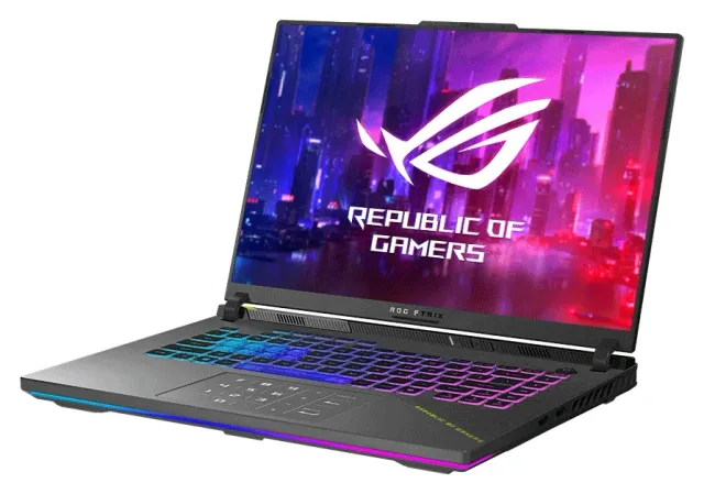 ASUS ROG Strix G16 — RTX 5070 a 100 W, 165 Hz, vista 3