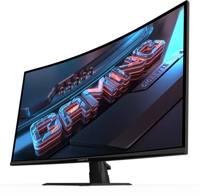 Gigabyte GS32QCA 31,5" QHD curvo, vista 3