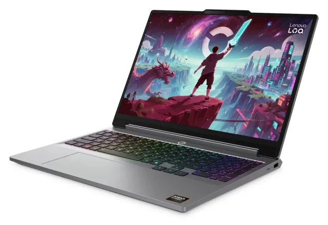 Lenovo LOQ 15 — RTX 5060, Ryzen 7, vista 3