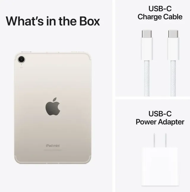 Apple iPad mini 7 — 256 GB, Starlight, vista 4