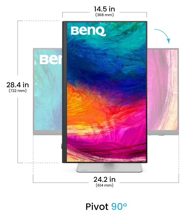 BenQ PD2730S 27" 5K Thunderbolt 4, vista 4