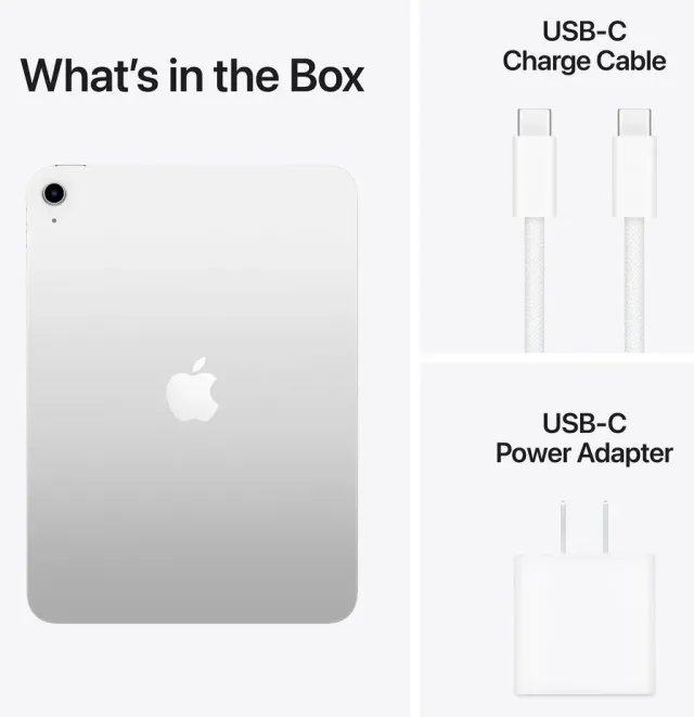Apple iPad 11 (A16) — 256 GB, Silver, vista 4