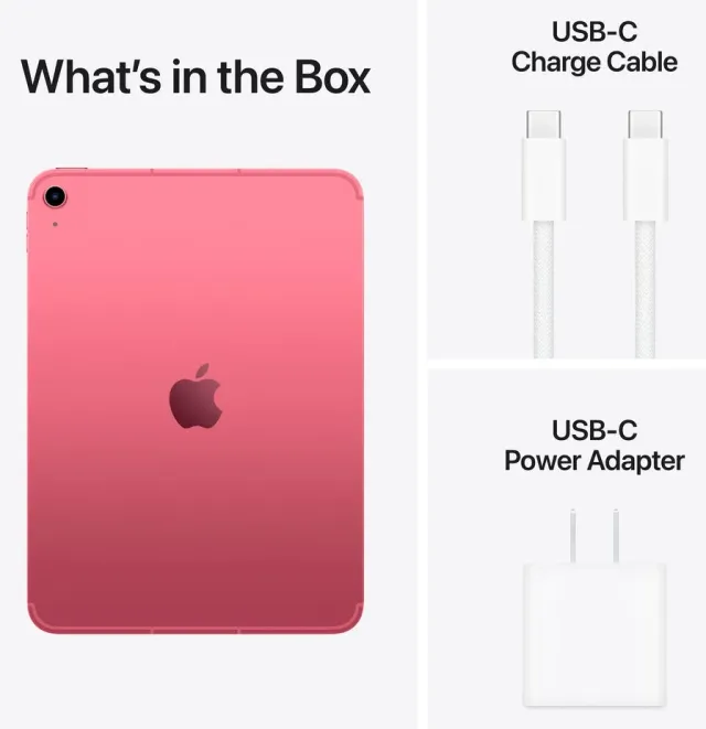 Apple iPad 11 (A16) Wi-Fi + Cellular — 128 GB, Pink, vista 4