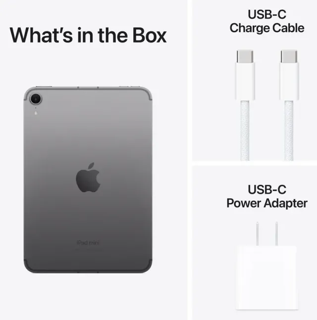 Apple iPad mini 7 — 256 GB, Space Gray, vista 4