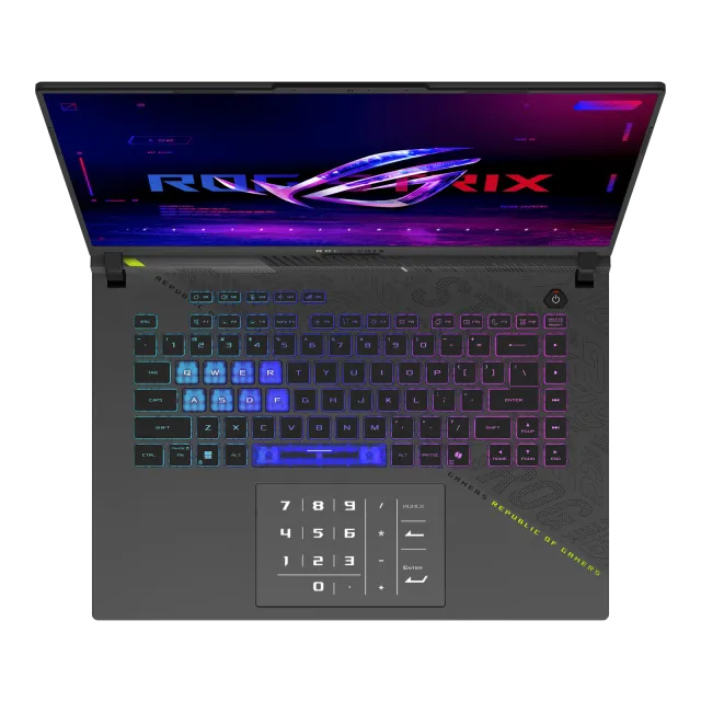 ASUS ROG Strix G16 — RTX 5070 Ti, Ryzen 9, vista 4