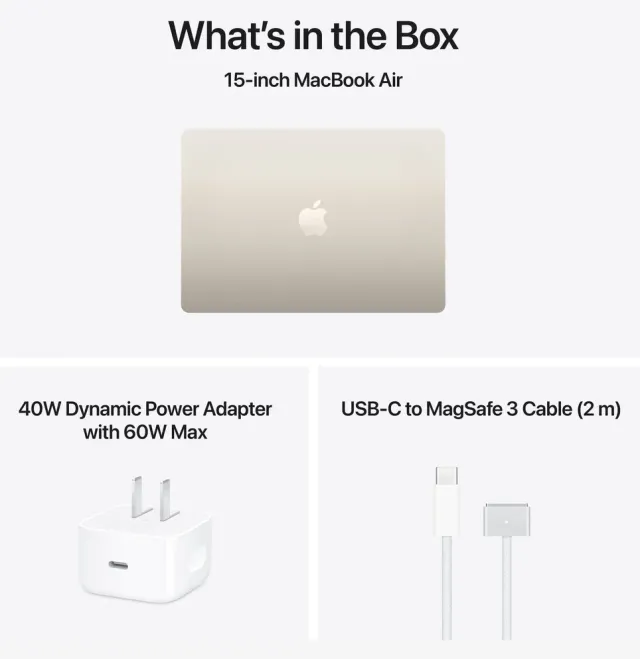 Apple MacBook Air 15" M5 — 512 GB, Starlight, vista 4