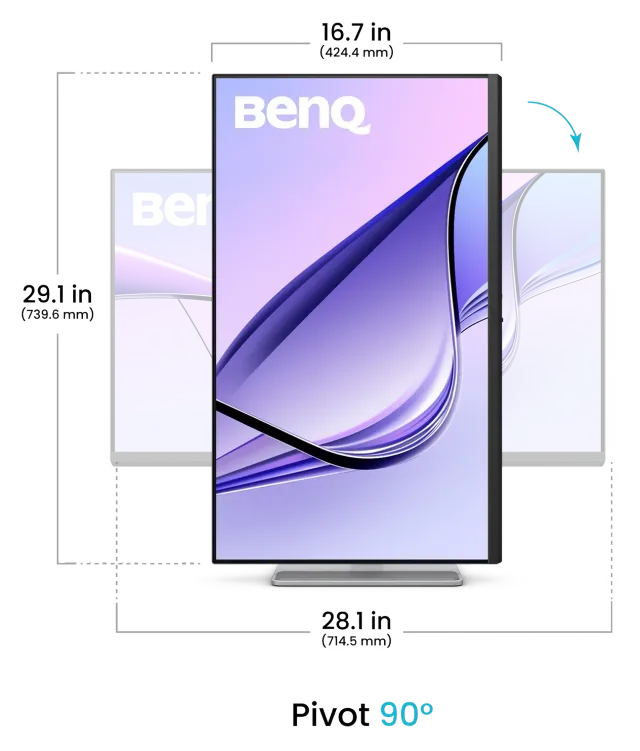 BenQ MA320U 32" 4K para Mac, vista 4
