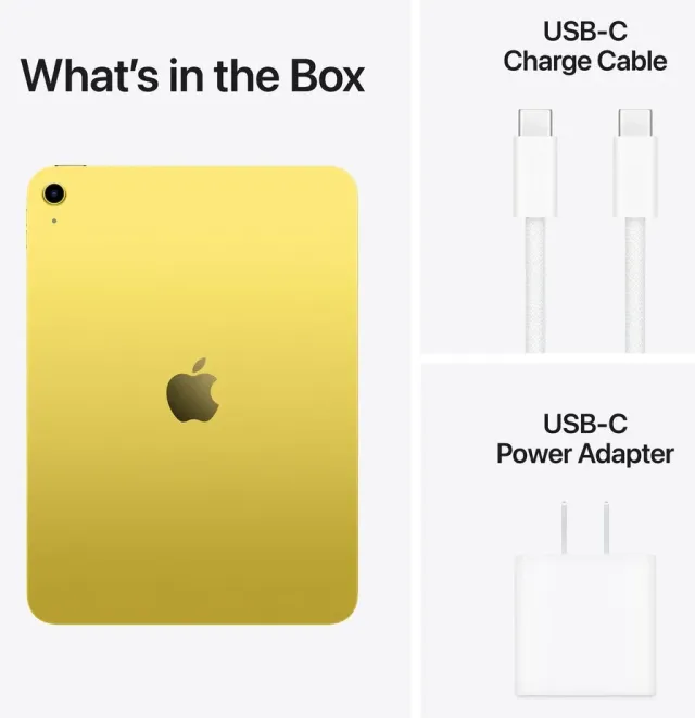 Apple iPad 11 (A16) — 128 GB, Yellow, vista 4