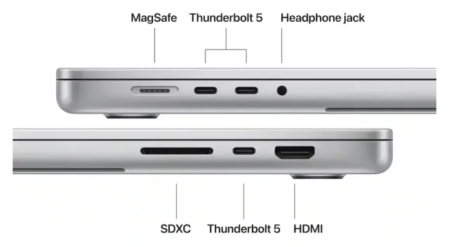 Apple MacBook Pro 16" M5 Max — 36 GB, 2 TB, vista 4