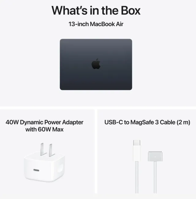 Apple MacBook Air 13" M5 — 512 GB, Midnight, vista 4