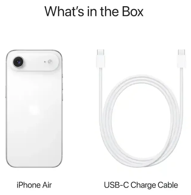 Apple iPhone Air 512 GB Cloud White (eSIM · A3516), vista 5
