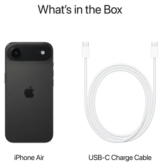 Apple iPhone Air 256 GB Space Black (eSIM · A3516), vista 5