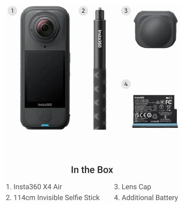 Insta360 X4 Air Starter Bundle, vista 5