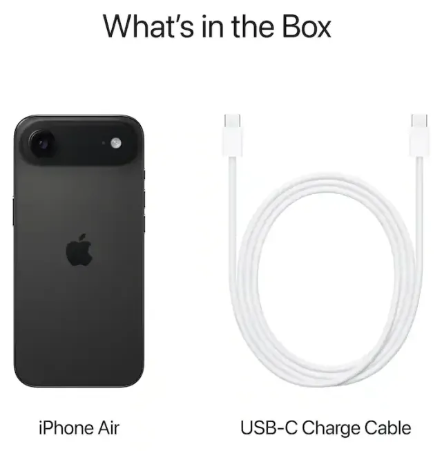 Apple iPhone Air 1 TB Space Black (eSIM · A3516), vista 5