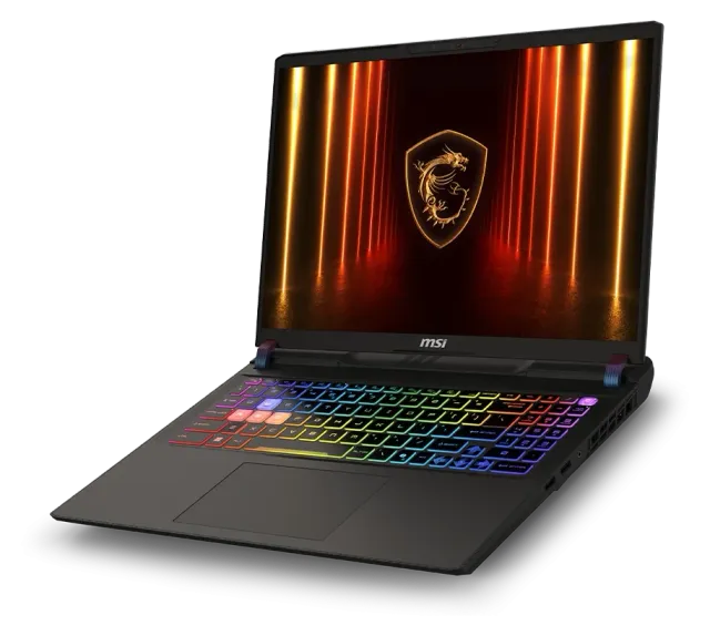 MSI Vector 16 HX AI — RTX 5080, 32 GB, vista 5