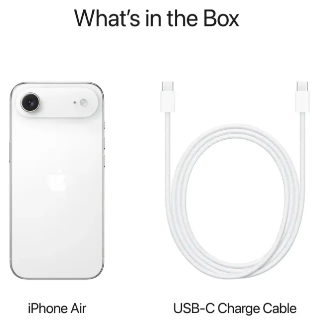 Apple iPhone Air 256 GB Cloud White (eSIM · A3516), vista 5
