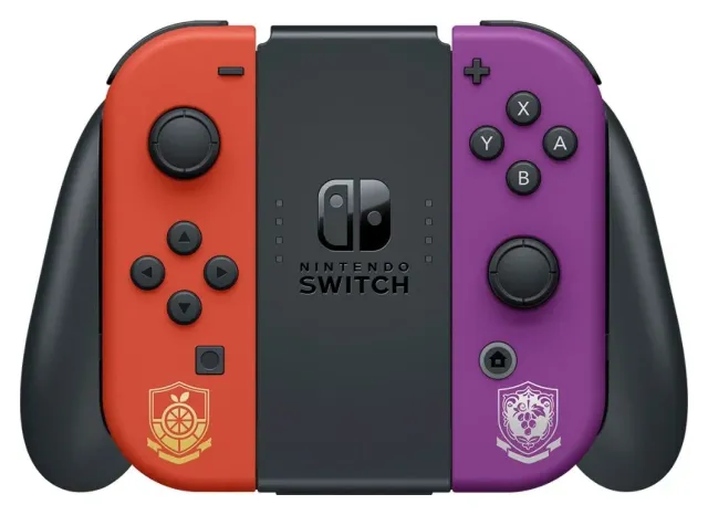 Nintendo Switch OLED 64 GB edición Pokémon Escarlata y Púrpura (HEG-S-KEAAA), vista 5