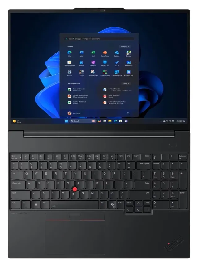 Lenovo ThinkPad E16 Gen 3 16" — Core 7, W11 Pro, vista 5