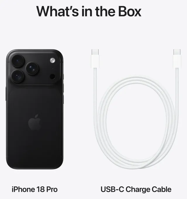 Apple iPhone 18 Pro 256 GB Black (eSIM · A3472), vista 5