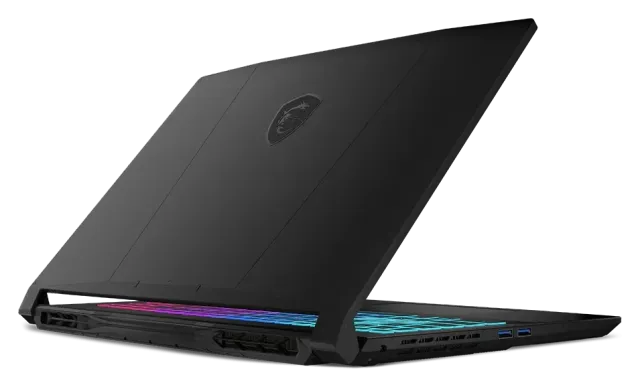 MSI Katana 15 — RTX 5050, vista 5