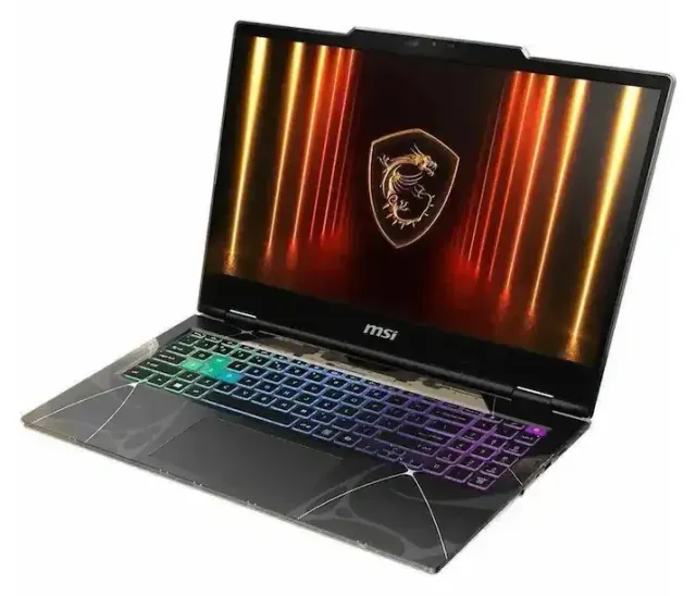 MSI Cyborg 15 — RTX 5070, vista 5
