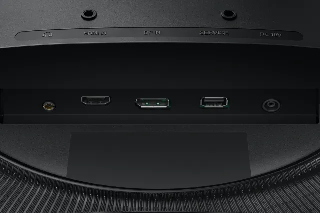 Samsung Odyssey G55C 32" QHD curvo, vista 5