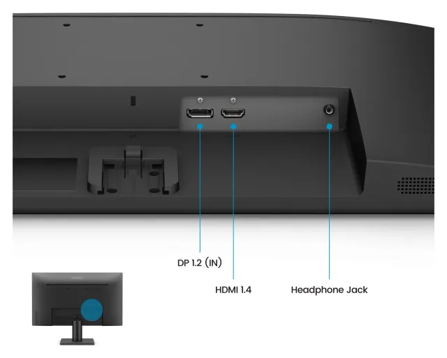 BenQ GW2491 23,8" FHD 100 Hz, vista 6