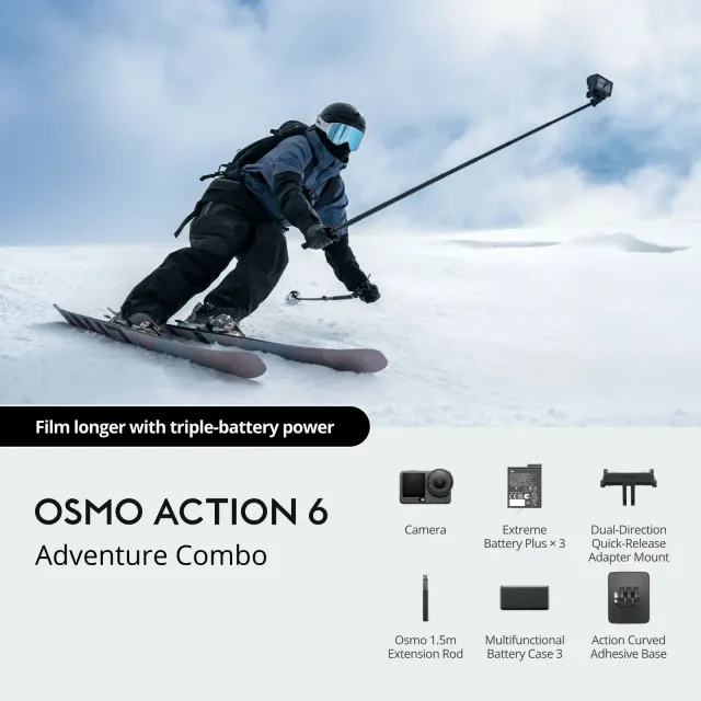 DJI Osmo Action 6 Adventure Combo, vista 6