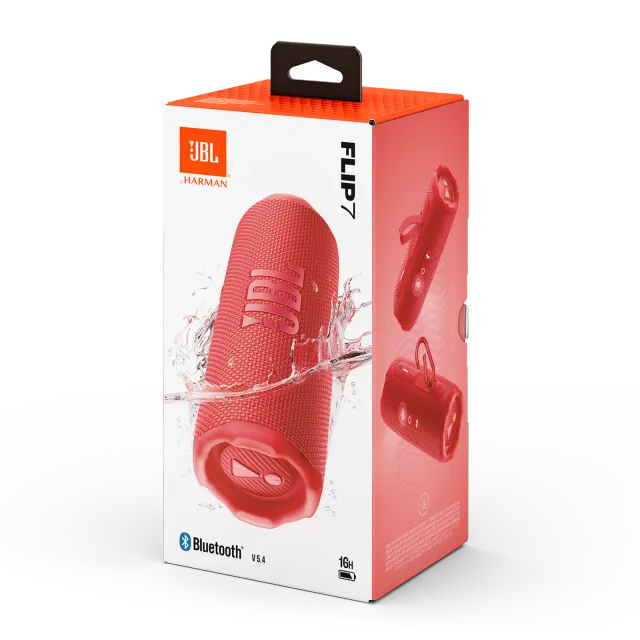 JBL Flip 7 Red, vista 6