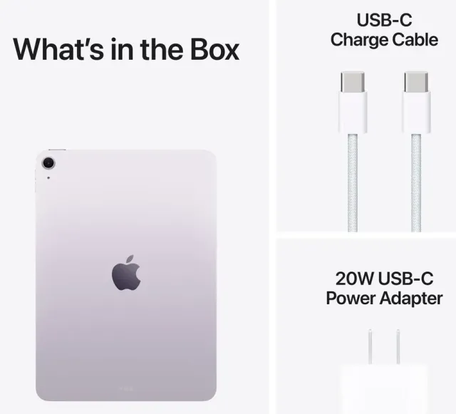 Apple iPad Air 11" M4 — 128 GB, Purple, vista 6