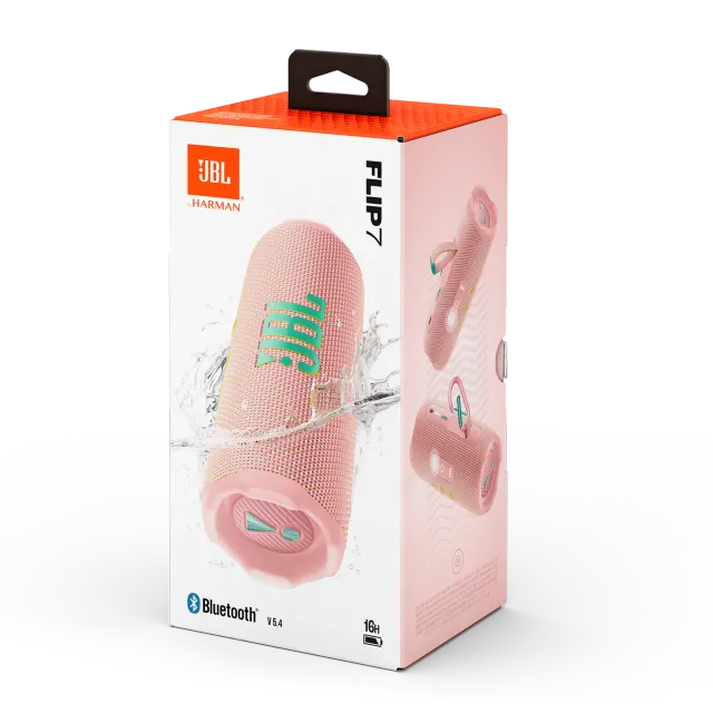 JBL Flip 7 Pink, vista 6
