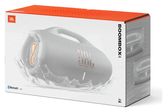 JBL Boombox 4 White, vista 6
