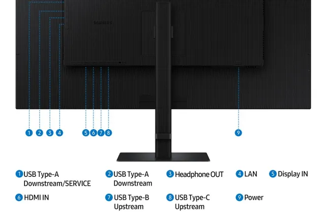 Samsung ViewFinity S80UD 37" 4K USB-C, vista 8