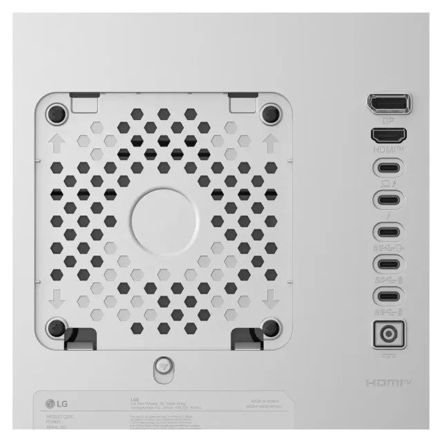 LG UltraFine evo 32U990A-S 32" 6K Thunderbolt 5, vista 8
