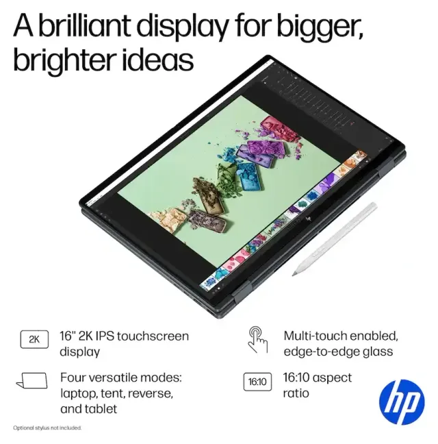 HP OmniBook X Flip 16", vista 8